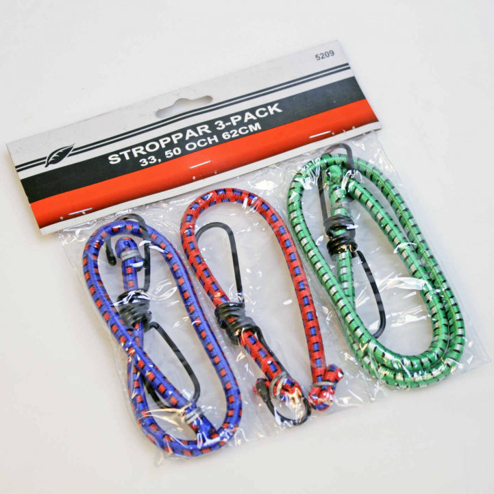 Stropper 3-pakning 30,50 og 62 cm i gruppen Campingvogn & Bobilt / Chassis / Sykkelstativ / Tilbehør hos Campmarket (77372)