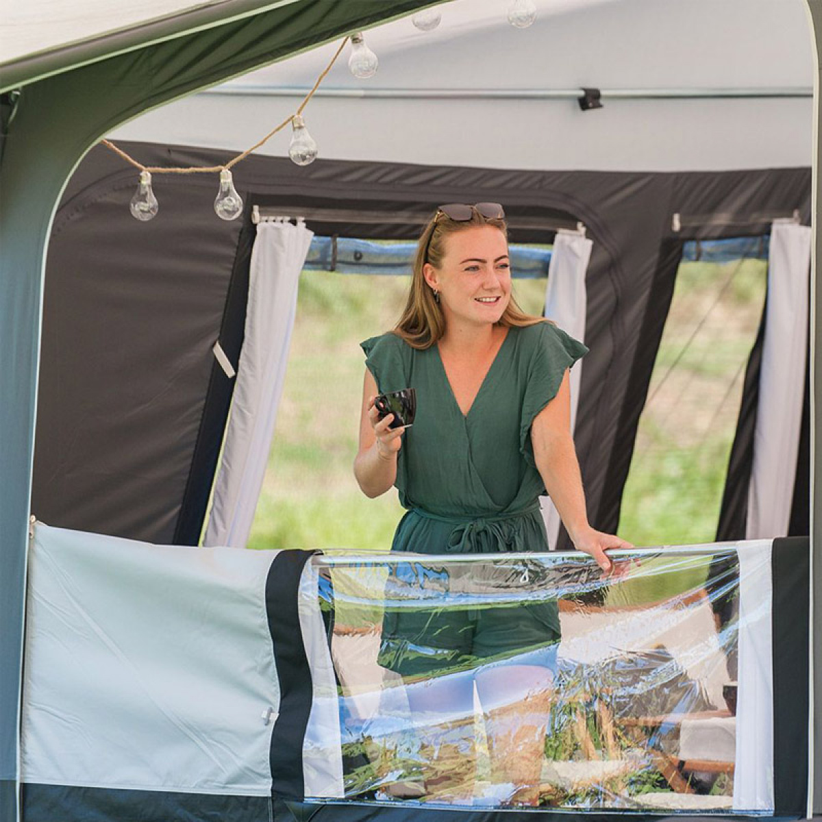 Campout Verandastang Stål 166-260 cm i gruppen Fortelt & Markiser / Tilbehør-Deler / Forteltstilbehør hos Campmarket (77458)