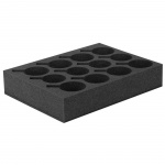 Glass og Muggholder Skumplast 12 enheter