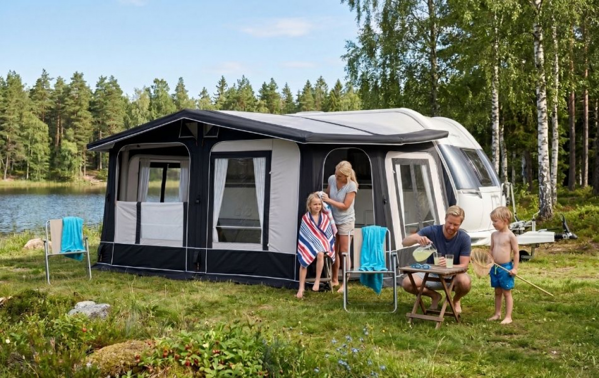 Doréma Luxor Air 280 KT i gruppen Fortelt & Markiser / Fortelt Campingvogn / Lufttelt Campingvogn / A-måltilpassede Lufttelt Campingvogn hos Campmarket (77740)