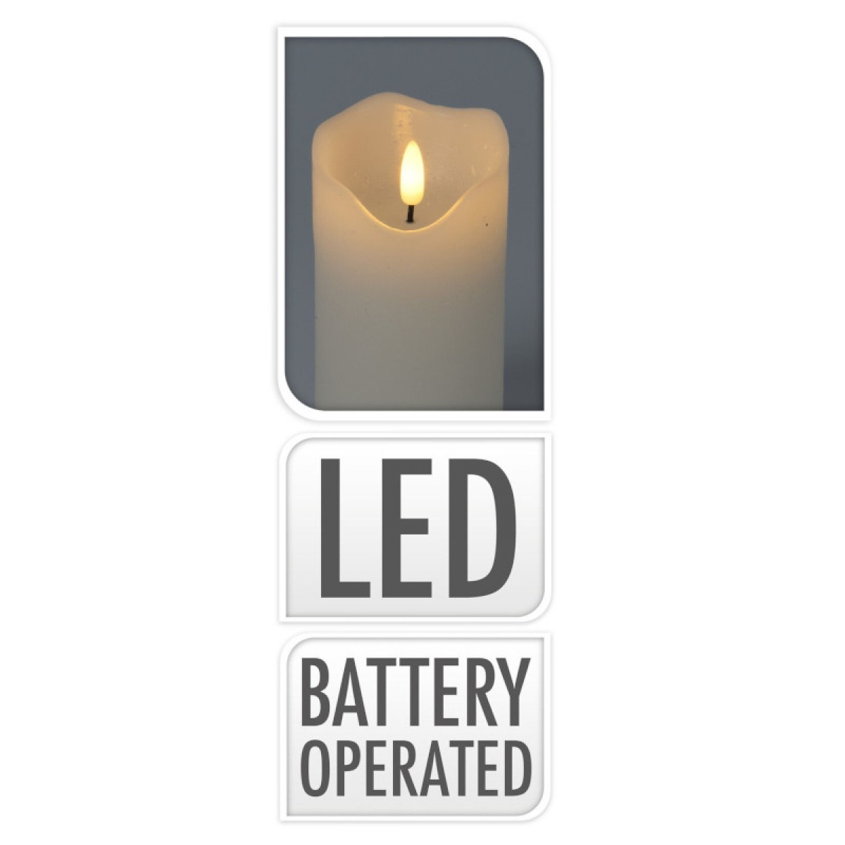 Led blokkljus 7x10cm i gruppen Hjem & Innredning / Belysning & Lykter hos Campmarket (77919)