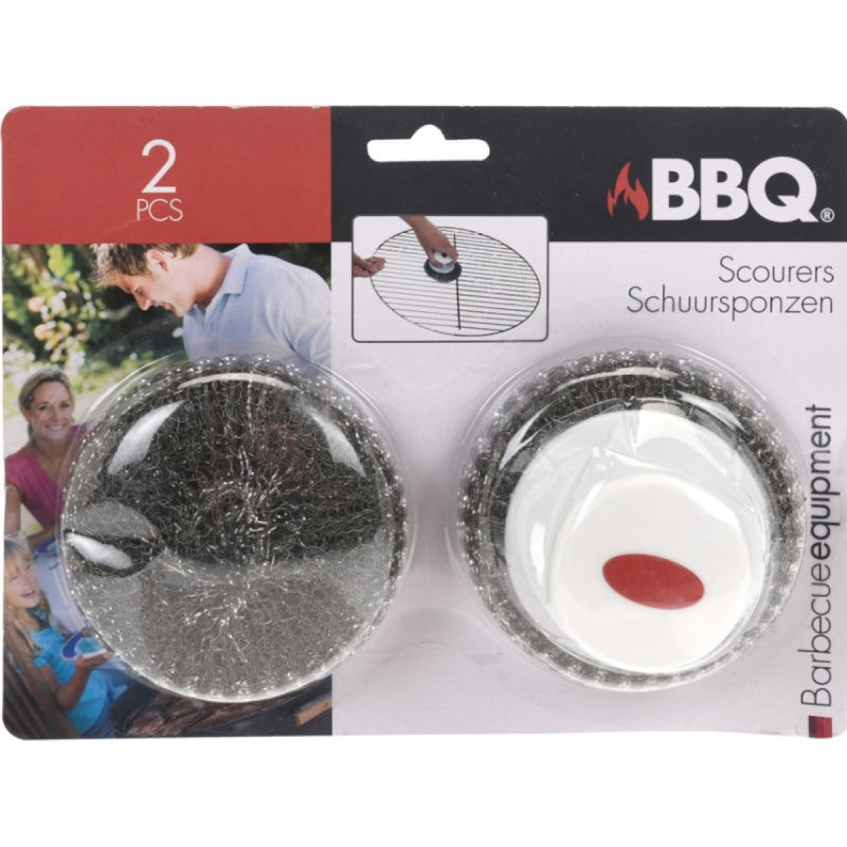 Skursvamp BBQ 2-pakning i gruppen Husholdning & Kjøkken / Griller / Grilltilbehør hos Campmarket (77954)