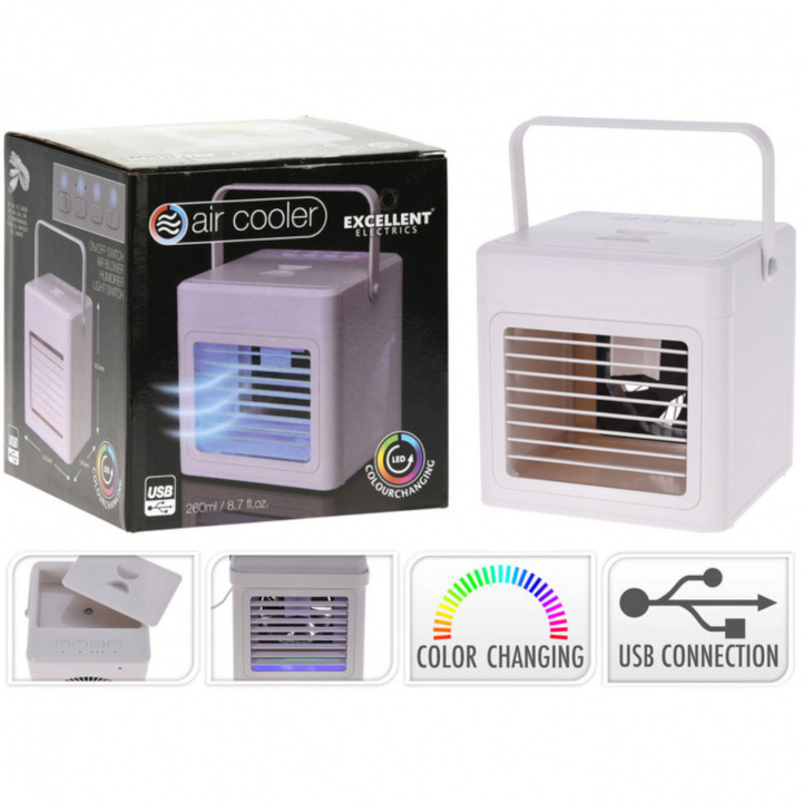 Bordsluftkjøler USB i gruppen Campingvogn & Bobilt / Varme, Kulde & Ventilasjon / Vifter & Peiser hos Campmarket (78178)