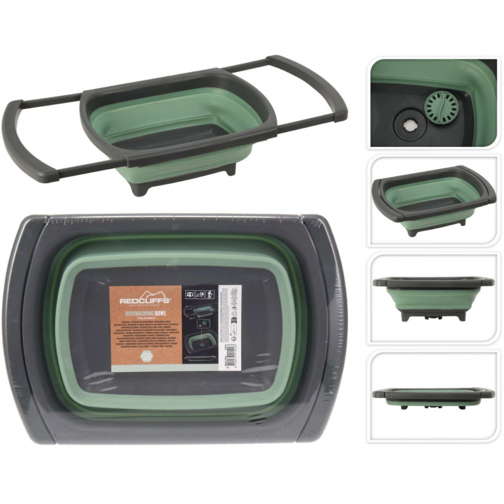 Diskbalje Sammenleggbar i gruppen Husholdning & Kjøkken / Vask, Rengjøring & Oppvask / Oppvaskstativ hos Campmarket (78191)