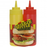 Ketchup- og sennepsflasker