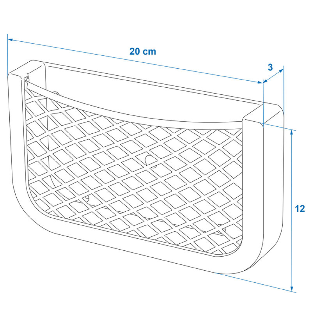ProPlus Oppbevaringsboks 20x12x3 cm i gruppen Annet / For Bilen hos Campmarket (78326)