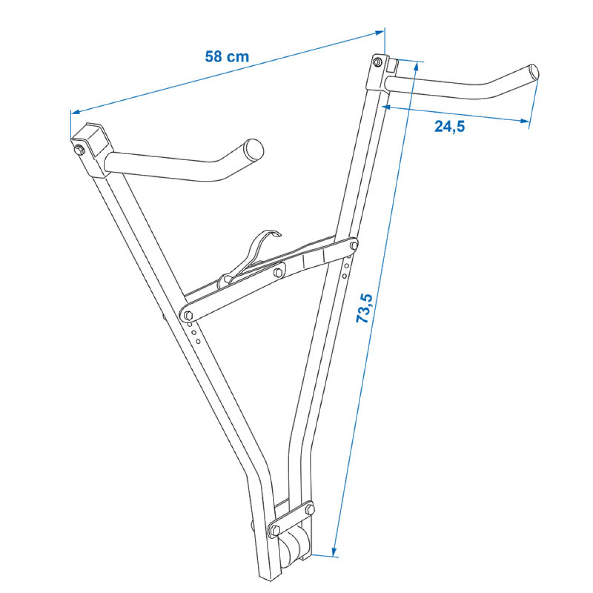 ProPlus Sykkelstativ For Tilhengerfeste Klikk Fast II i gruppen Campingvogn & Bobilt / Chassis / Sykkelstativ / Dragbalk hos Campmarket (78336)