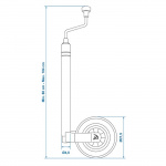 ProPlus Støttehjul 48 mm Med Vekt
