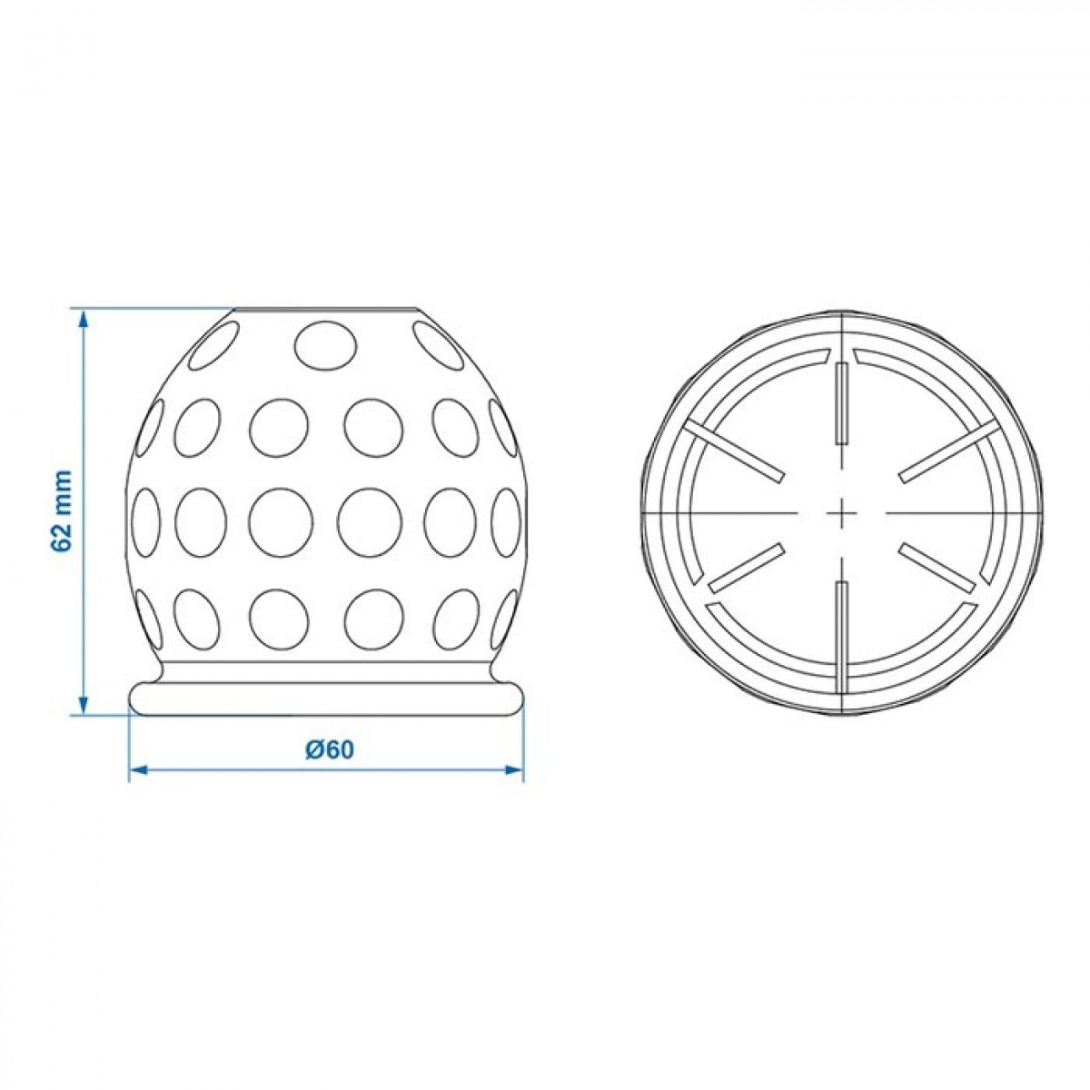 ProPlus Tilhengerfeste Beskyttelse Golfball i gruppen Campingvogn & Bobilt / Chassis / Annet hos Campmarket (78358)