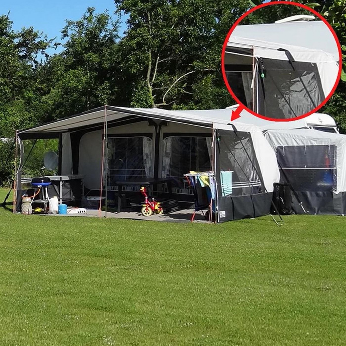ProPlus Stormbåndbeskyttelse 3-pakning i gruppen Fortelt & Markiser / Markiser / Campingvognmarkiser / Tilbehør Campingvognmarkiser / Tilbehør Thule/Omnistor hos Campmarket (78364)