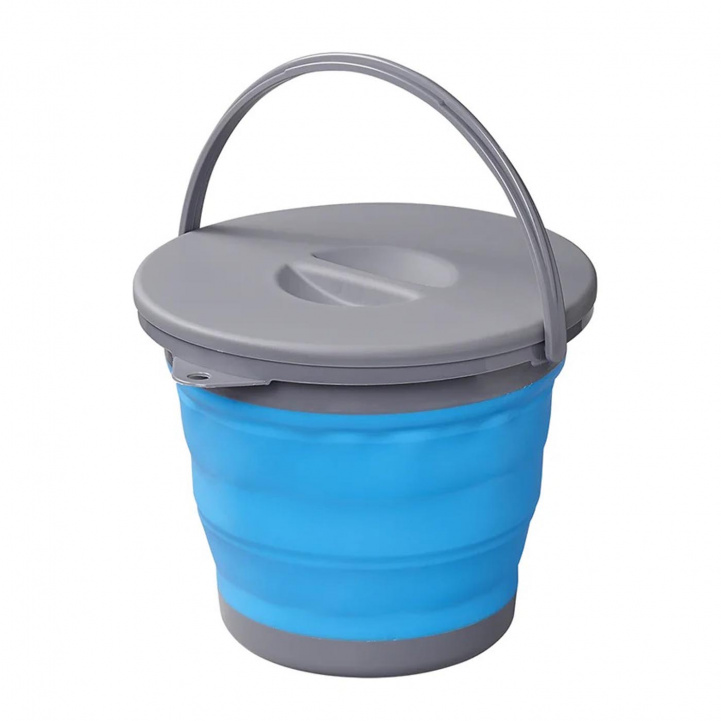 ProPlus Sammenleggbar Bøtte Med Lok 5L i gruppen Husholdning & Kjøkken / Vask, Rengjøring & Oppvask / Diskboller hos Campmarket (78381)