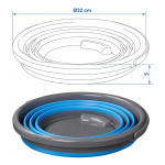 ProPlus Sammenleggbar Bøtte 10 liter ProPlus Sammenleggbar Bøtte 10 liter