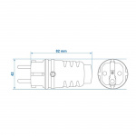 ProPlus Hanplugg Schuko ProPlus Hanplugg Schuko