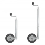 ProPlus Støttehjul 48mm Metallfelg Med Fast Gummidekk 200x50 mm