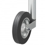 ProPlus Støttehjul 48mm Metallfelg Med Fast Gummidekk 200x50 mm