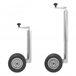 ProPlus Støttehjul Dobbelt 48 Gummidekk 200 x 50 mm