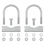 ProPlus Støttehjulsklemme U-feste Rund 60/70mm 2-Pack