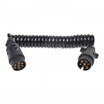 ProPlus Spiral kabel 3m med 2x 7-pins kontakt PVC ProPlus Spiral kabel 3m med 2x 7-pins kontakt PVC