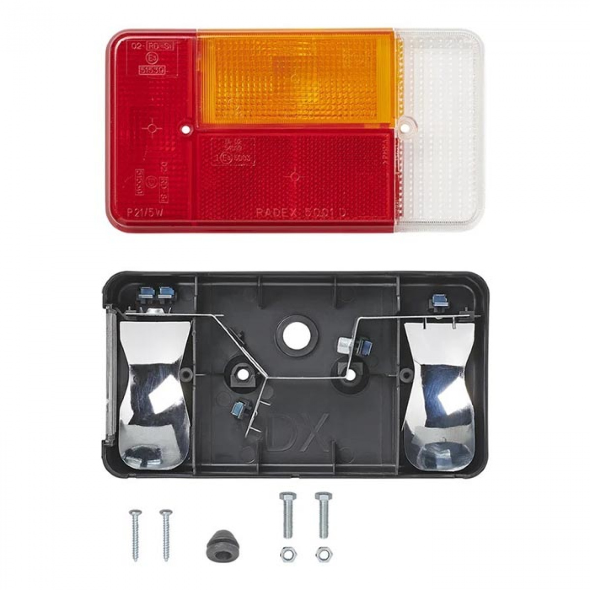 ProPlus Baklys 5 Funksjoner 194x104 mm Venstre i gruppen Campingvogn & Bobilt / Elektronikk / Trafikk & Utvendig belysning / Baklykter hos Campmarket (78457)