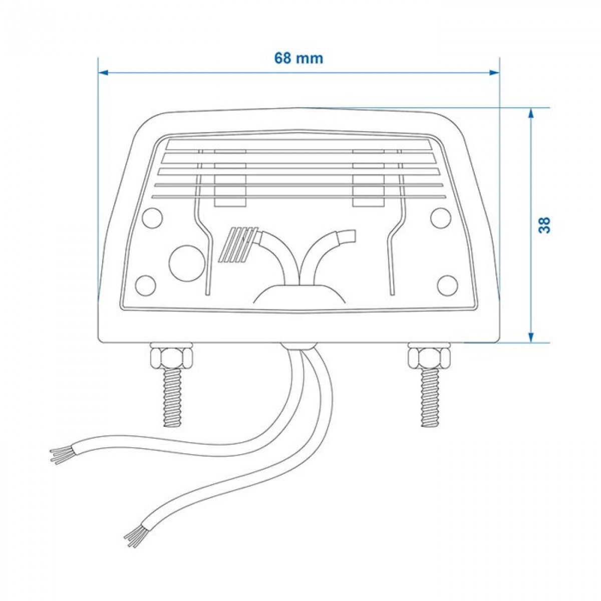 ProPlus Nummerplateg belysning 68x38 mm i gruppen Campingvogn & Bobilt / Elektronikk / Trafikk & Utvendig belysning / Nummerplateg belysning hos Campmarket (78461)
