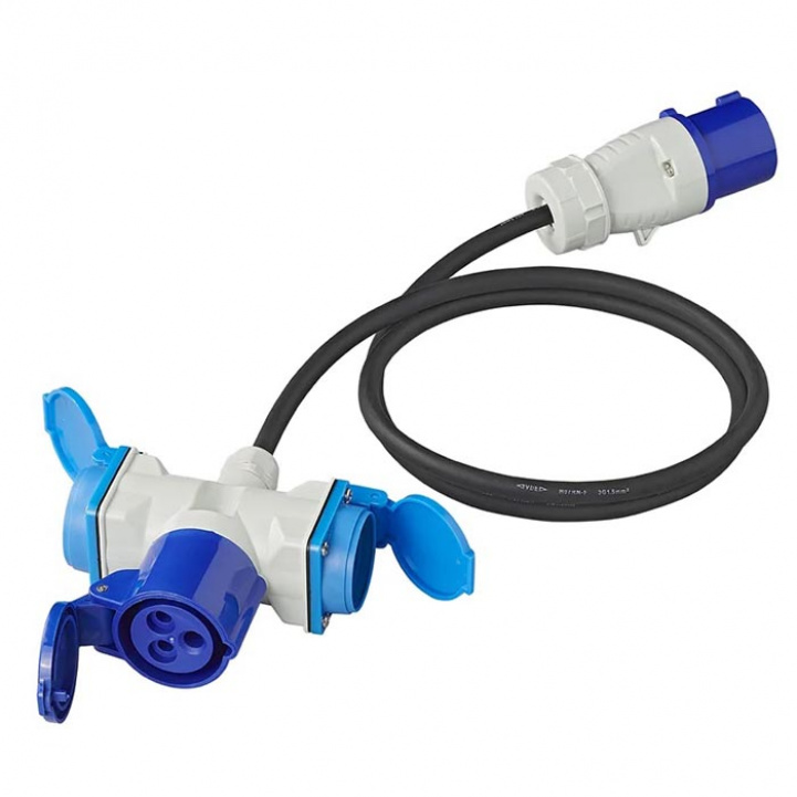 ProPlus Tilkoblingskabel 150 cm CEE Til 2x230V + 1xCEE-uttak i gruppen Campingvogn & Bobilt / Elektronikk / Tilkoblingskabler hos Campmarket (78484)