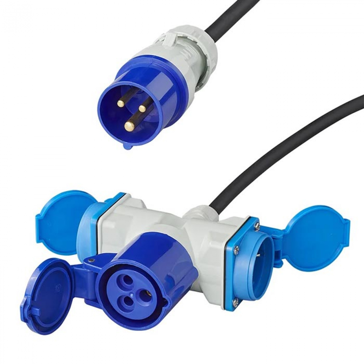 ProPlus Tilkoblingskabel 150 cm CEE Til 2x230V + 1xCEE-uttak i gruppen Campingvogn & Bobilt / Elektronikk / Tilkoblingskabler hos Campmarket (78484)