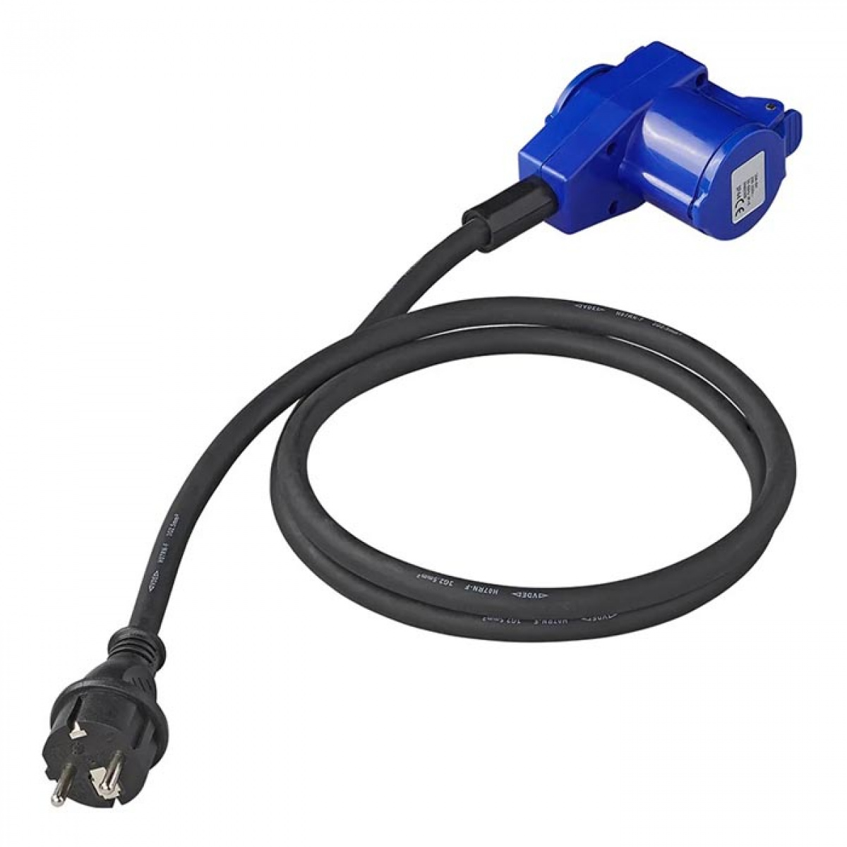 ProPlus Tilkoblingskabel 150cm 230V Til CEE-vinklet kontakt + 230V Uttak i gruppen Campingvogn & Bobilt / Elektronikk / Tilkoblingskabler hos Campmarket (78489)