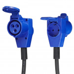 ProPlus Tilkoblingskabel 150cm 230V Til CEE-vinklet kontakt + 230V Uttak