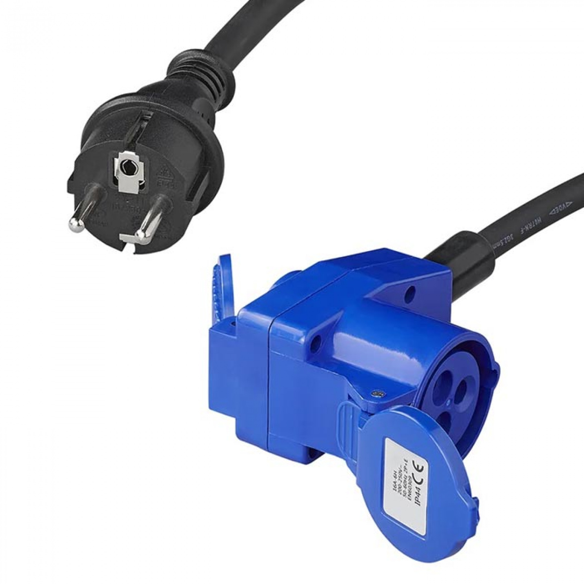 ProPlus Tilkoblingskabel 150cm 230V Til CEE-vinklet kontakt + 230V Uttak i gruppen Campingvogn & Bobilt / Elektronikk / Tilkoblingskabler hos Campmarket (78489)