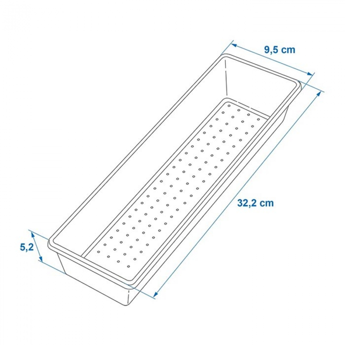 ProPlus Bestikkeske 33,2 x 9,5 x 5,2 cm i gruppen Husholdning & Kjøkken / Servering / Bestikkoppbevaring hos Campmarket (78513)