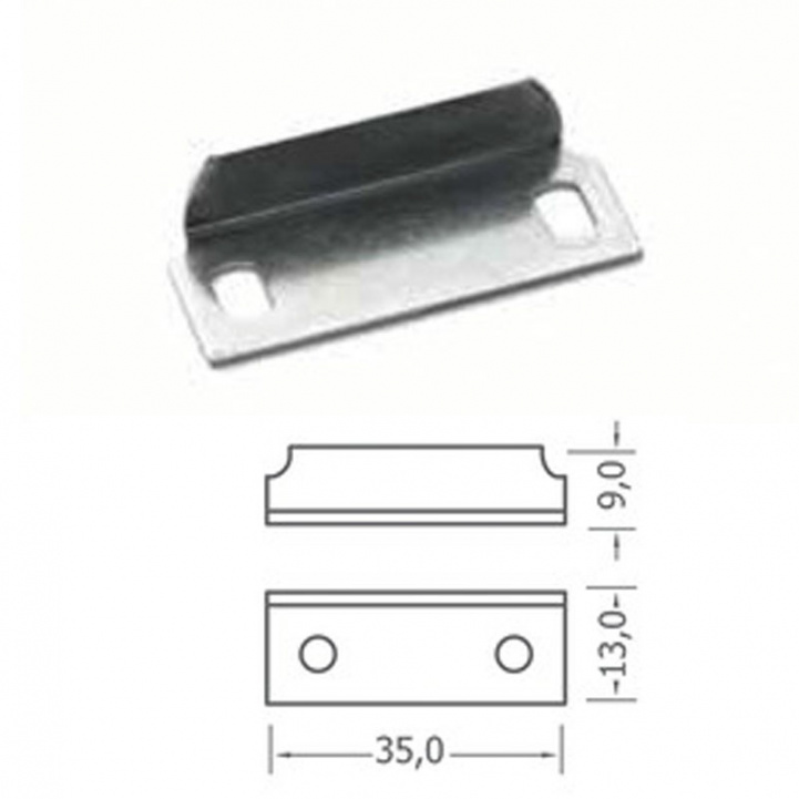 Motstykke Metall i gruppen Campingvogn & Bobilt / Lås & Beslag / Inv. Dør & Låslukker hos Campmarket (78681)
