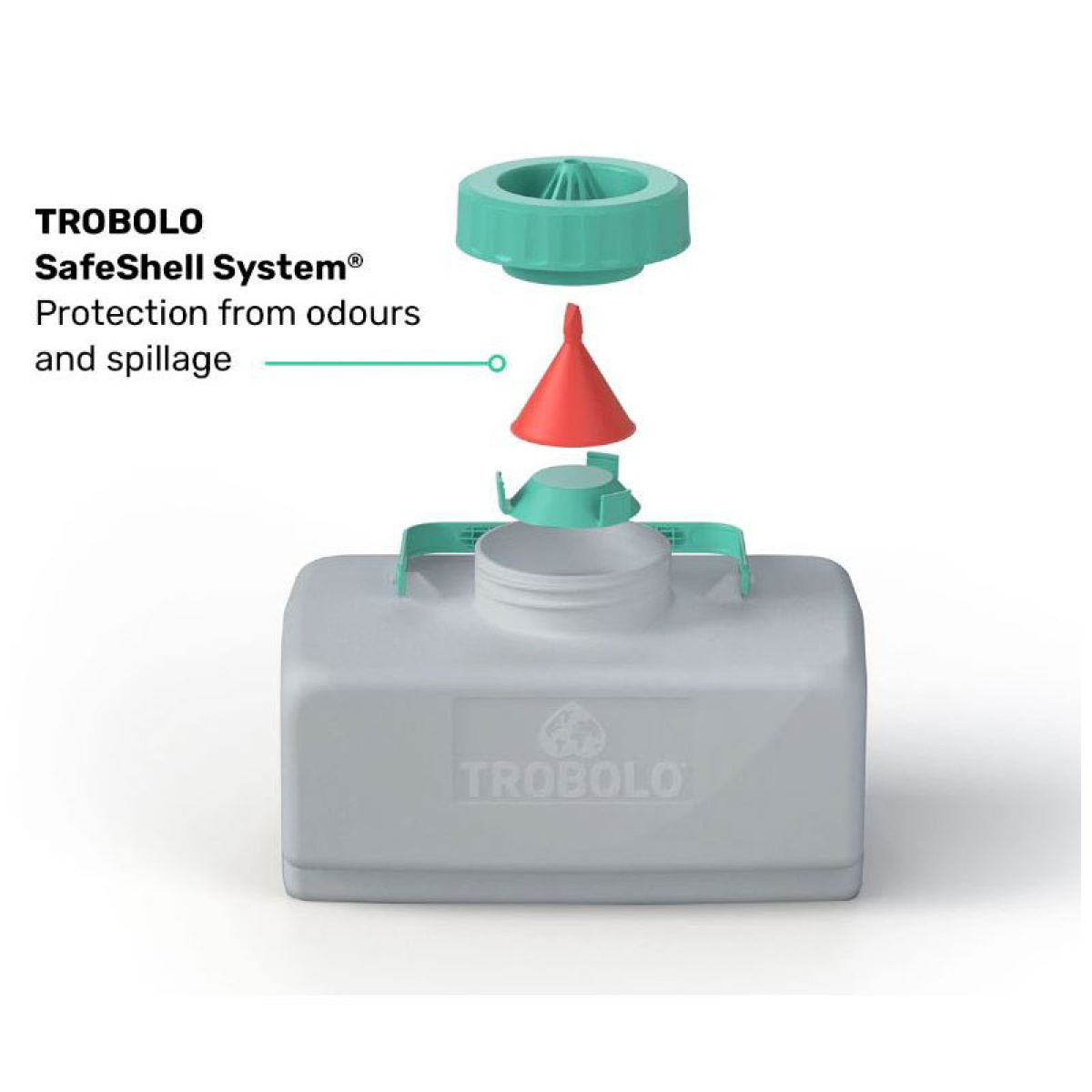 Trobolo Bærbart Toalett Wandago i gruppen Vann & Sanitær / Toalett / Campingtoalett / Portable toaletter hos Campmarket (78830)