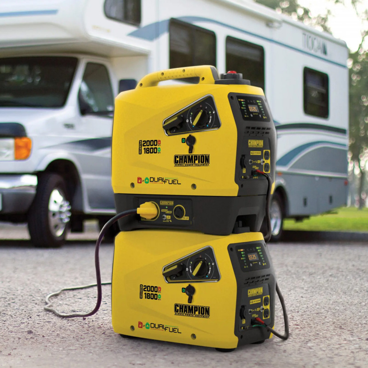 Champion inverteraggregatet 2000W Dual Fuel i gruppen Campingvogn & Bobilt / Elektronikk / Elsentraler & Elverk / Strømgenerator hos Campmarket (78985)