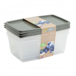 Frys/Mikro 0,8L 3-P Transp./Khaki Grønn Eco