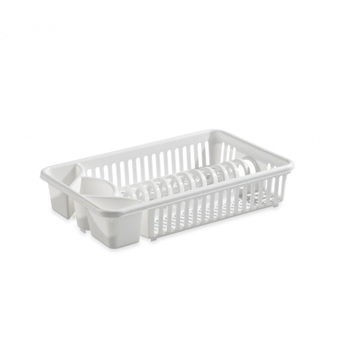 Diskestativ Lite Hvit i gruppen Husholdning & Kjøkken / Vask, Rengjøring & Oppvask / Oppvaskstativ hos Campmarket (79027)