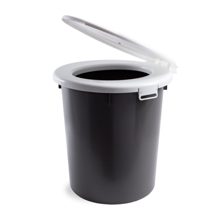 Toalettbøtte 35L Hvit/Grå i gruppen Vann & Sanitær / Toalett / Campingtoalett / Portable toaletter hos Campmarket (79074)