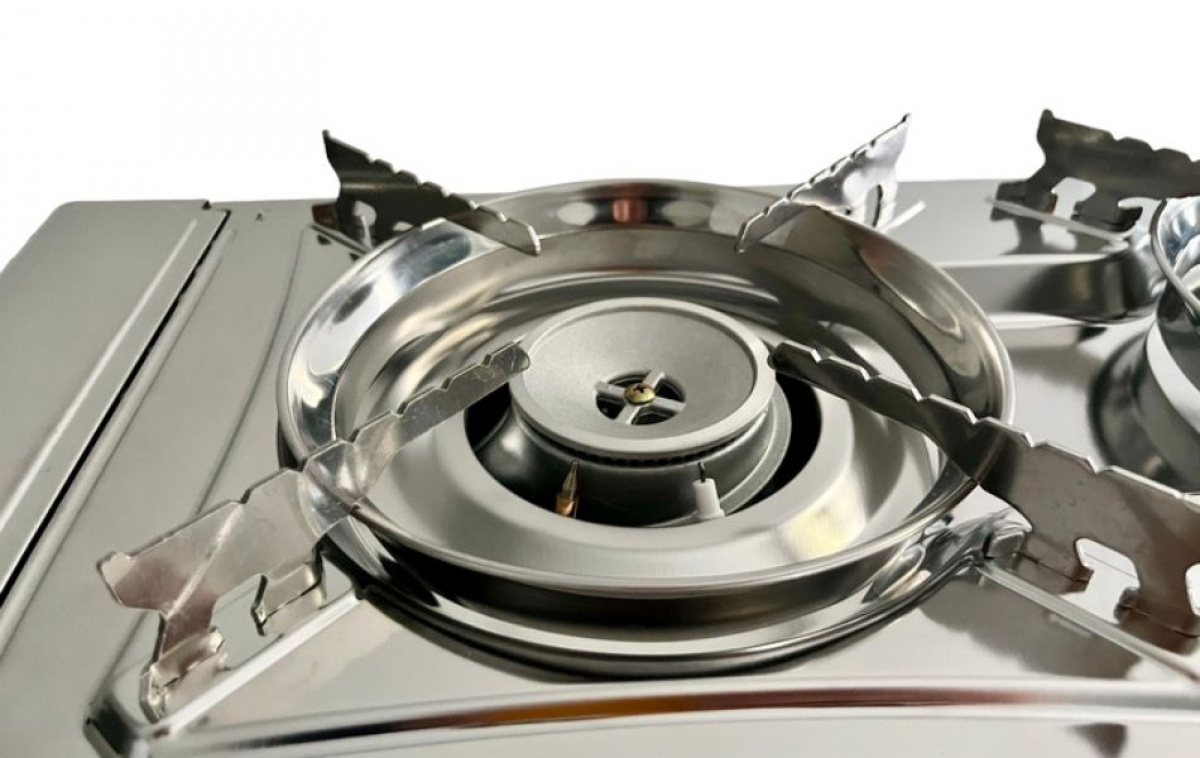 Camp4 Gasskomfyr Gourmet Dobbel i gruppen Husholdning & Kjøkken / Kjøkkenapparater / Gasskomfyr hos Campmarket (79209)