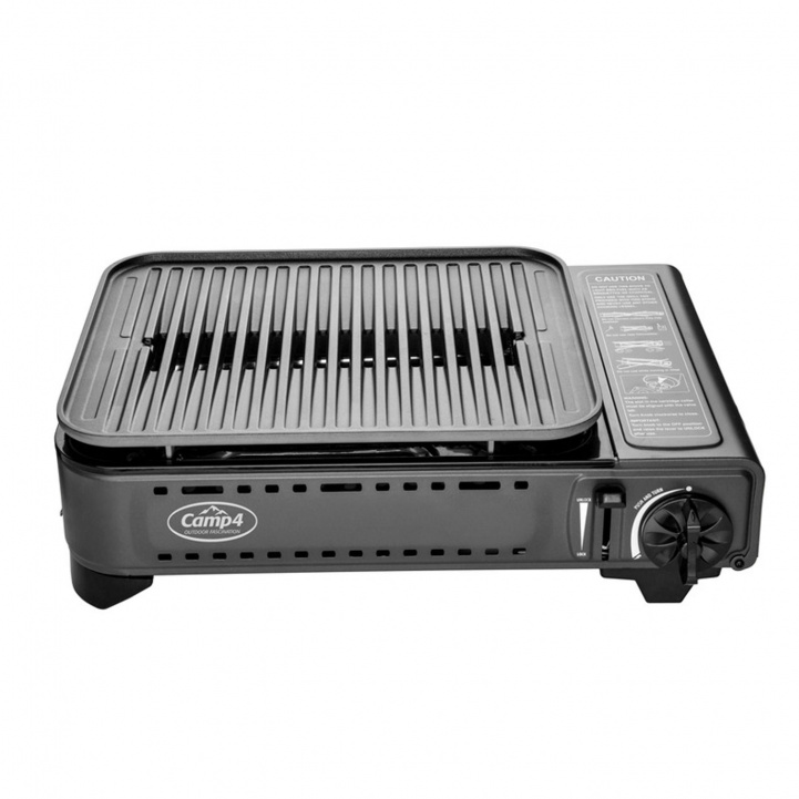 Camp4 Gassgrill med grillplate i gruppen Husholdning & Kjøkken / Griller / Gassgrill hos Campmarket (79210)