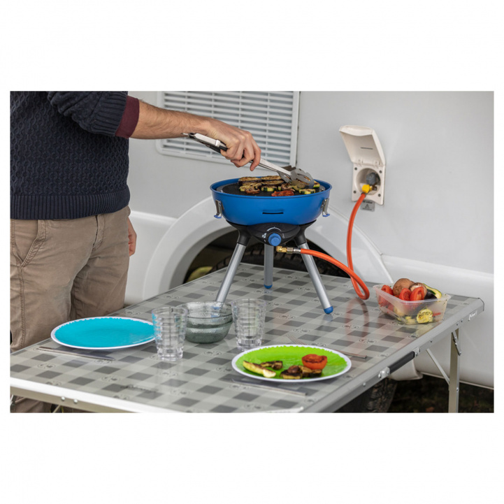 Party-Grill 400 med gasslange og hurtigkobling i gruppen Husholdning & Kjøkken / Griller / Gassgrill hos Campmarket (79215)