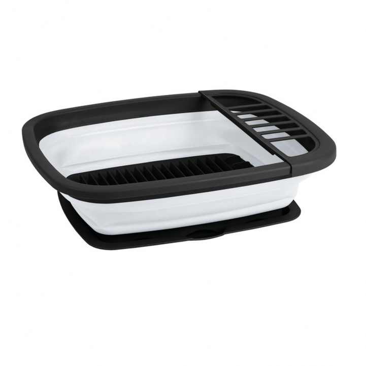 Camp4 Sammenleggbar Oppvaskbalje-stativ Hvit-Grå Med Brett i gruppen Husholdning & Kjøkken / Vask, Rengjøring & Oppvask / Diskboller hos Campmarket (79219)