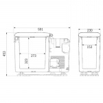 Carbest Kompressorkjøleboks CabCooler 14, Passer mellom setene på Ducato