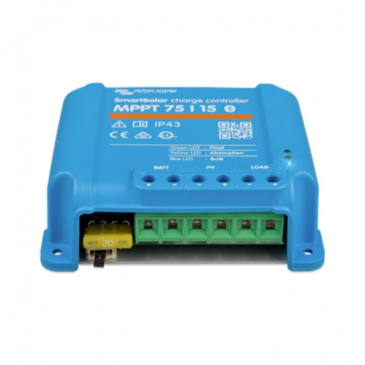 Victron SmartSolar Regulator MPPT 75/15 i gruppen Campingvogn & Bobilt / Elektronikk / Solpaneler / Solcelleregulatorer / MPPT hos Campmarket (79684)
