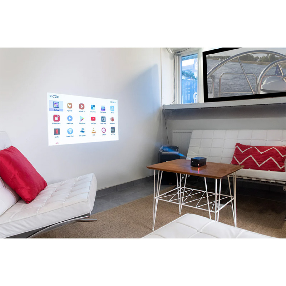 Piczo Prosjektor Iris Plus Touch i gruppen Campingvogn & Bobilt / Elektronikk / TV, Bilde & Lyd / Projektorer hos Campmarket (79692)