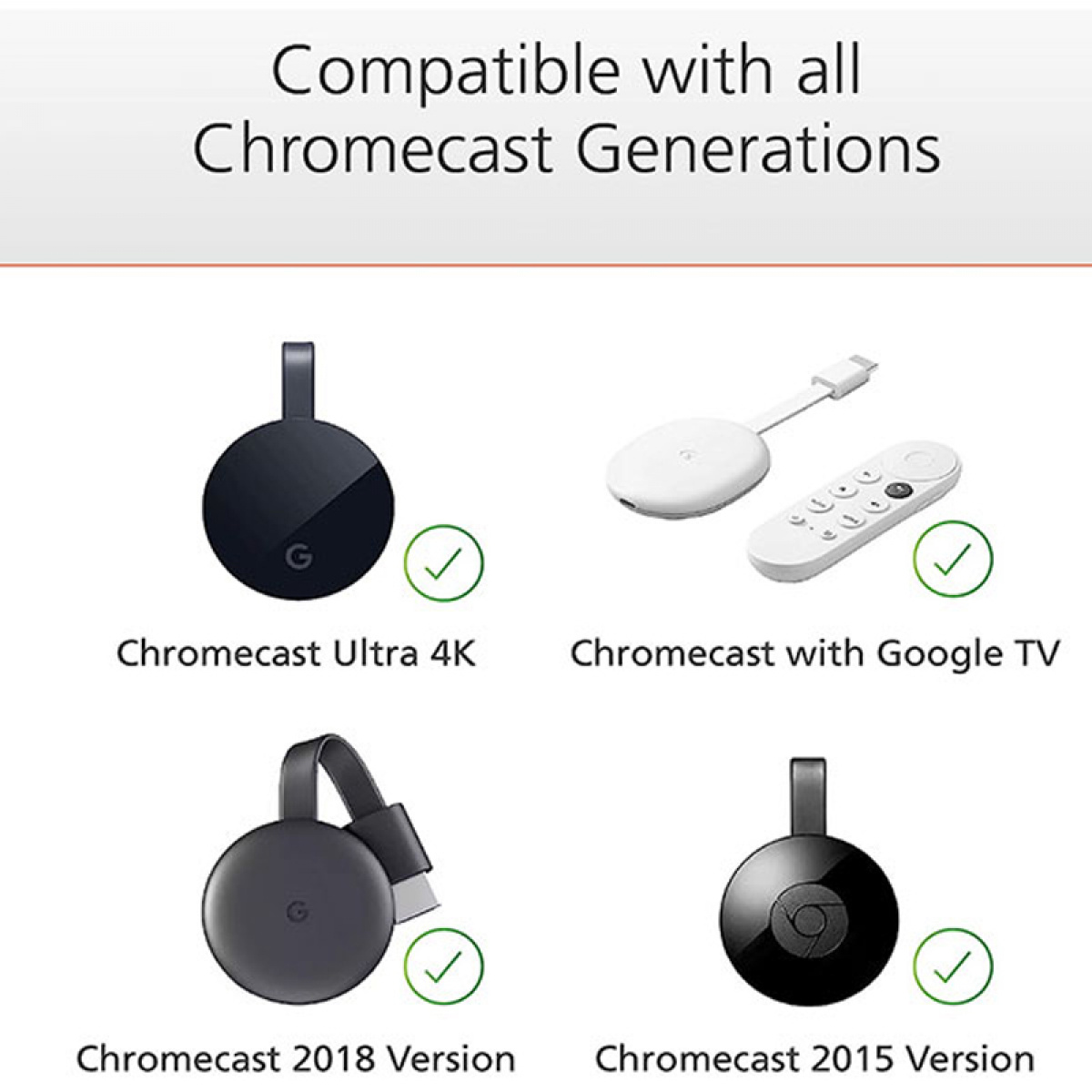 Strømadapter for Chromecast i gruppen Campingvogn & Bobilt / Elektronikk / TV, Bilde & Lyd / Tilbehør TV & Lyd hos Campmarket (79720)