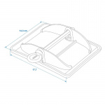 ProPlus Støttebenfot Jumbo Sett med 4 stk