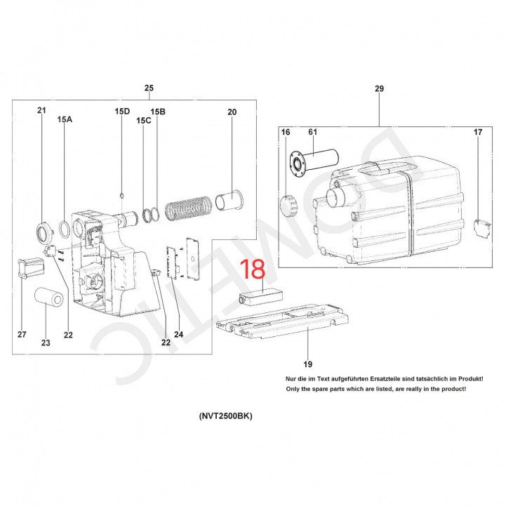 Dometic Filter Komplett Til Toalett VT2500 i gruppen Vann & Sanitær / Toalett / Reservdeler til toaletter og tanker hos Campmarket (80038)