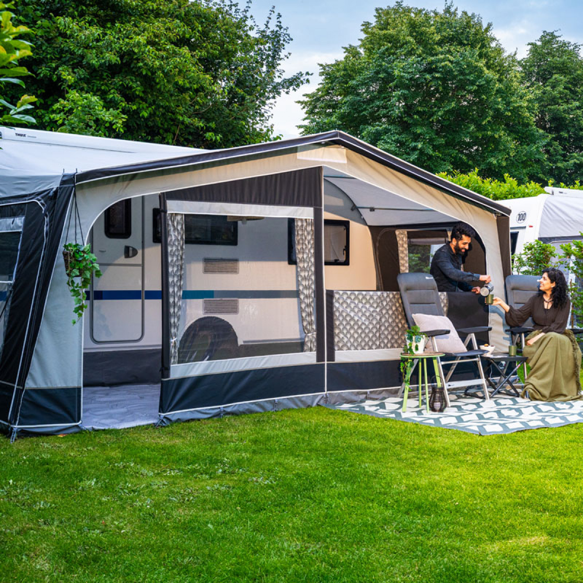 Doréma Monza 300 Antracit i gruppen Fortelt & Markiser / Fortelt Campingvogn / A-måttstelt / Dyp 3,0m hos Campmarket (80141)