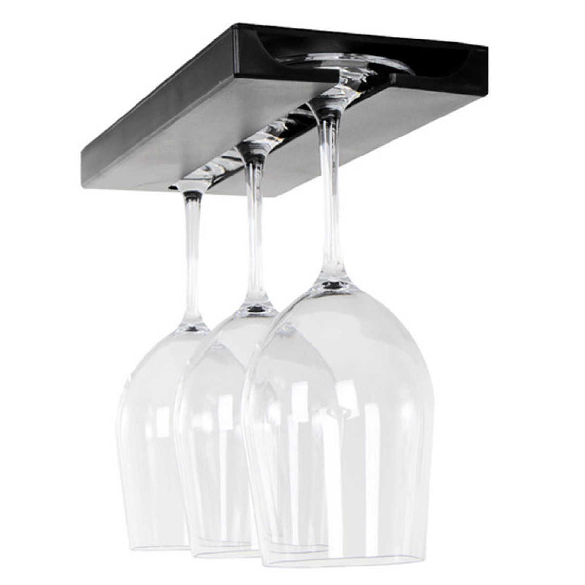 Glasholder vinglass svart i gruppen Husholdning & Kjøkken / Kjøkkenutstyr / Kroker & Hyller hos Campmarket (80194)