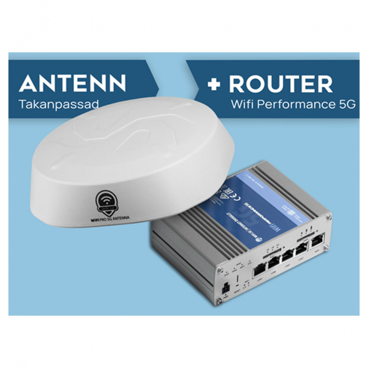 Ruter 5G + Takantenne i gruppen Campingvogn & Bobilt / Elektronikk / Internett & WiFi hos Campmarket (80203)