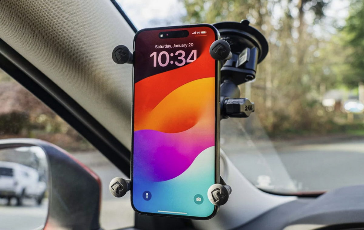 RAM Mounts X-Grip Telefonholder Sugekopp Stor i gruppen Annet / Tilbehør til telefon og nettbrett hos Campmarket (80216)